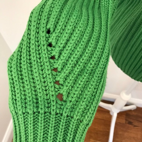 NWT Code X Mode Knit Green Cardigan Sweater - Picture 3 of 11